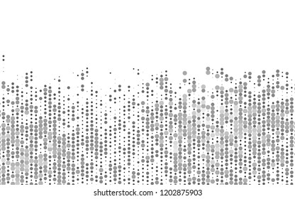 Light Silver, Gray vector layout with circle shapes. Abstract illustration with colored bubbles in nature style. Design for business adverts.