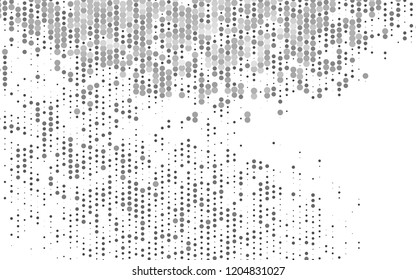 Light Silver, Gray vector layout with circle shapes. Blurred decorative design in abstract style with bubbles. Pattern for beautiful websites.