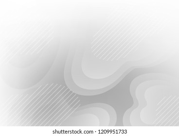 Light Silver, Gray vector layout with flat lines. Decorative shining illustration with lines on abstract template. The pattern can be used for websites.
