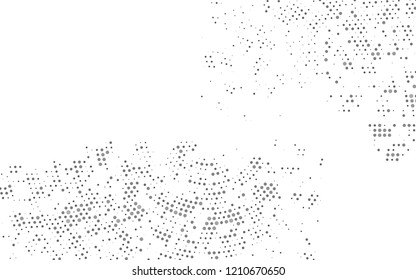 Light Silver, Gray vector layout with circle shapes. Blurred bubbles on abstract background with colorful gradient. Design for business adverts.