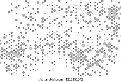 Light Silver, Gray vector layout with circle spots. Illustration with set of shining colorful abstract circles. Pattern for ads, booklets.