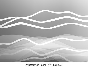 Light Silver, Gray vector layout with flat lines. Blurred decorative design in simple style with lines. Smart design for your business advert.