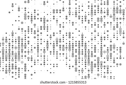 Light Silver, Gray vector layout with circle shapes. Blurred decorative design in abstract style with bubbles. Pattern of water, rain drops.