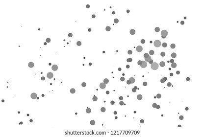 Light Silver, Gray vector layout with circle spots. Abstract illustration with colored bubbles in nature style. Pattern for ads, leaflets.