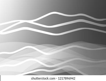 Light Silver, Gray vector layout with flat lines. Blurred decorative design in simple style with lines. The pattern can be used for busines ad, booklets, leaflets