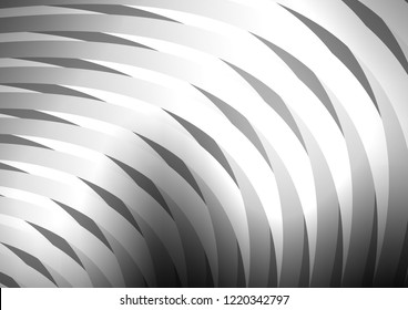 Light Silver, Gray vector layout with flat lines. Modern geometrical abstract illustration with staves. The pattern can be used for busines ad, booklets, leaflets