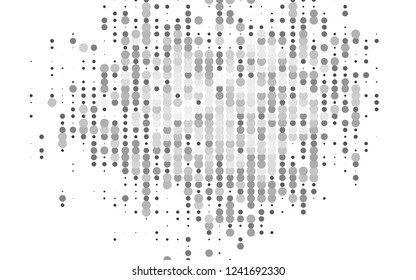 Light Silver, Gray vector layout with circle shapes. Blurred bubbles on abstract background with colorful gradient. Pattern for beautiful websites.