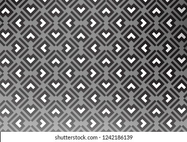 Light Silver, Gray vector layout with flat lines. Decorative shining illustration with lines on abstract template. Backdrop for TV commercials.