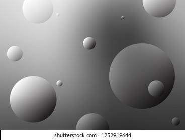 Light Silver, Gray vector layout with circle shapes. Abstract illustration with colored bubbles in nature style. Beautiful design for your business natural advert.