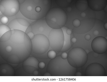 Light Silver, Gray vector layout with circle shapes. Modern abstract illustration with colorful water drops. New design for ad, poster, banner of your website.