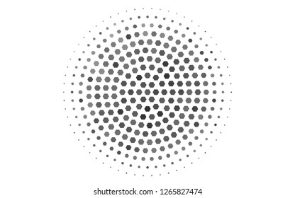 Light Silver, Gray vector layout with hexagonal shapes. Abstract illustration with colorful hexagons. New design for website's poster, banner.