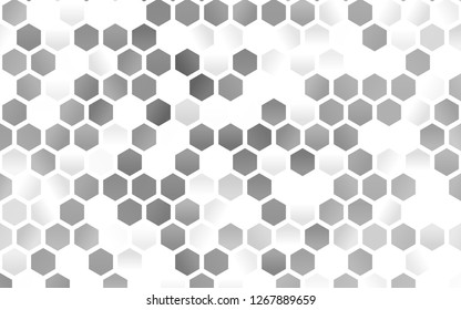 Light Silver, Gray vector layout with hexagonal shapes. White background with colorful hexagons. New template for your brand book. Light Silver, Gray vector layout with hexagonal shapes. White background with colorful hexagons. New template for your brand book.