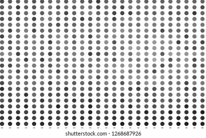 Light Silver, Gray vector layout with circle shapes. Glitter abstract illustration with blurred drops of rain. Design for posters, banners.