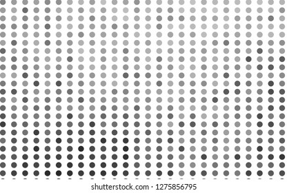 Light Silver, Gray vector layout with circle shapes. Blurred bubbles on abstract background with colorful gradient. Pattern for beautiful websites.