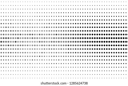 Light Silver, Gray vector layout with circle shapes. Blurred bubbles on abstract background with colorful gradient. Pattern for ads, leaflets.