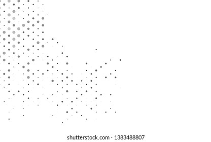 Light Silver, Gray vector layout with circle shapes. Abstract illustration with colored bubbles in nature style. Design for posters, banners.