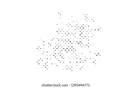 Light Silver, Gray vector layout with circle shapes. Blurred decorative design in abstract style with bubbles. Pattern for ads, booklets.