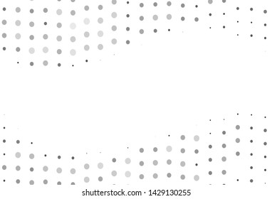 Light Silver, Gray vector layout with circle shapes. Abstract illustration with colored bubbles in nature style. Design for business adverts.
