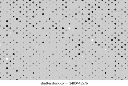 Light Silver, Gray vector layout with circle shapes. Modern abstract illustration with colorful water drops. Design for business adverts.