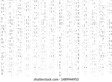 Light Silver, Gray vector layout with circle shapes. Blurred bubbles on abstract background with colorful gradient. Pattern for ads, leaflets.