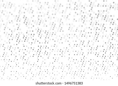 Light Silver, Gray vector layout with circle shapes. Illustration with set of shining colorful abstract circles. Design for business adverts.