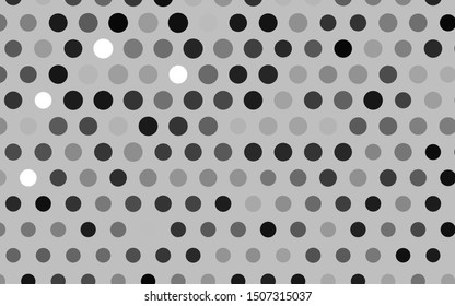 Light Silver, Gray vector layout with circle shapes. Blurred decorative design in abstract style with bubbles. Pattern for ads, leaflets.