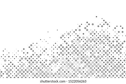 Light Silver, Gray vector layout with circle shapes. Blurred decorative design in abstract style with bubbles. Pattern for beautiful websites.
