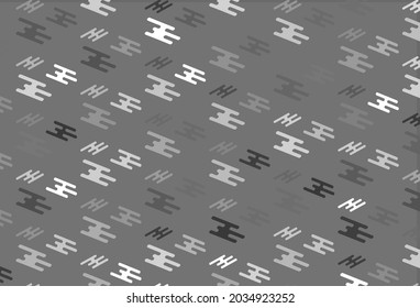 Light Silver, Gray vector layout with flat lines. Modern geometrical abstract illustration with staves. Backdrop for TV commercials.