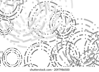 Light Silver, Gray vector layout with circle shapes. Modern abstract illustration with colorful water drops. Template for your brand book.