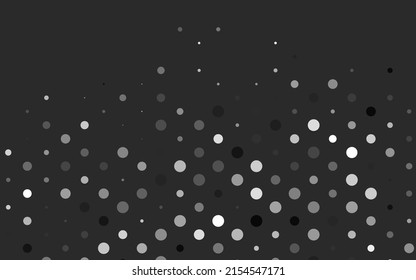 Light Silver, Gray vector layout with circle shapes. Illustration with set of shining colorful abstract circles. Design for posters, banners.