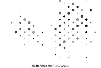 Light Silver, Gray vector layout with circle shapes. Modern abstract illustration with colorful water drops. Template for your brand book.