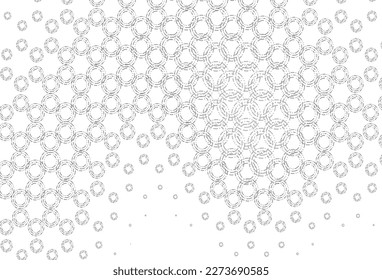 Light silver, gray vector layout with circle shapes. Illustration with set of shining colorful abstract circles. Template for your brand book.