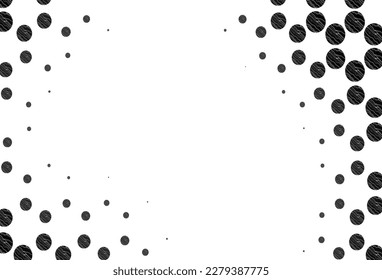 Light silver, gray vector layout with circle shapes. Blurred decorative design in abstract style with bubbles. Pattern of water, rain drops.