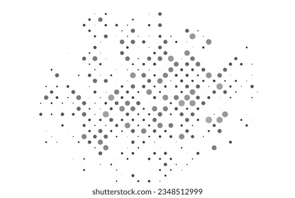 Light Silver, Gray vector layout with circle shapes. Illustration with set of shining colorful abstract circles. Pattern for beautiful websites.