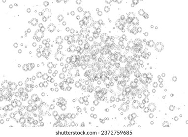 Light Silver, Gray vector layout with circle shapes. Blurred decorative design in abstract style with bubbles. Design for business adverts.