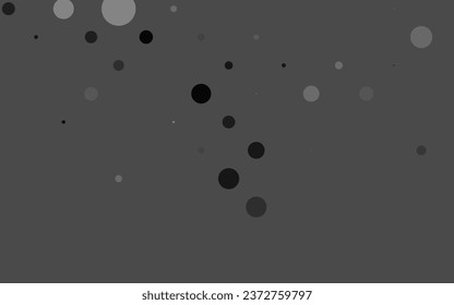 Light Silver, Gray vector layout with circle shapes. Abstract illustration with colored bubbles in nature style. Pattern for beautiful websites.