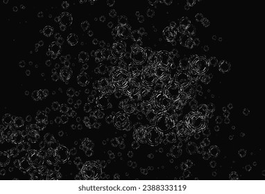 Light Silver, Gray vector layout with circle shapes. Blurred decorative design in abstract style with bubbles. Design for business adverts.