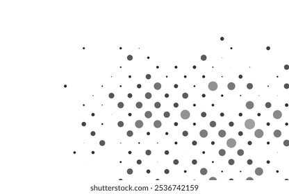 Light Silver, Gray vector layout with circle shapes. Glitter abstract illustration with blurred drops of rain. Design for business adverts.