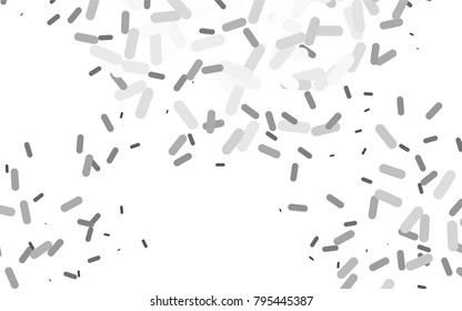 Light Silver, Gray vector layout with flat lines. Blurred decorative design in simple style with lines. Smart design for your business advert.