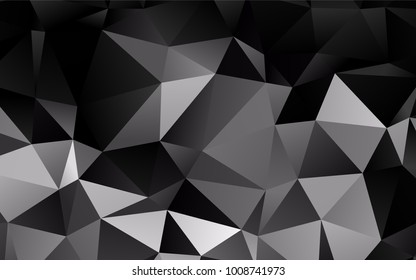 Light Silver, Gray vector low poly background. A vague abstract illustration with gradient. A completely new design for your business.