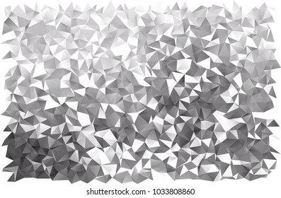 Light Silver, Gray vector low poly pattern. A sample with polygonal shapes. A new texture for your design.