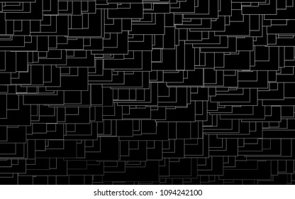 Light Silver, Gray vector low poly background. A sample with a polygonal design. Illustration in polygonal style with repeating squares