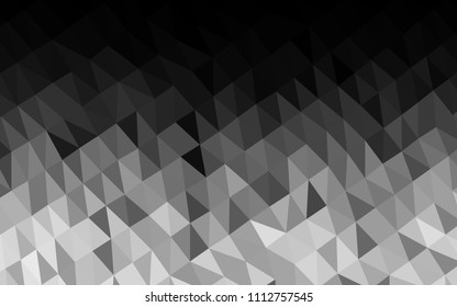 Light Silver, Gray vector low poly texture. Modern geometrical abstract illustration with gradient. A new texture for your design.