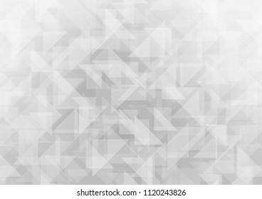 Light Silver, Gray vector low poly texture. Geometric illustration in Origami style with gradient.  The polygonal design can be used for your web site.