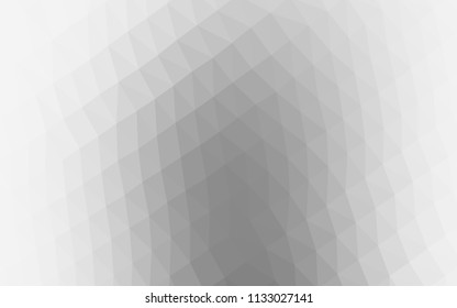 Light Silver, Gray vector low poly texture. Shining illustration, which consist of triangles. Triangular pattern for your business design.