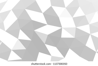 Light Silver, Gray vector low poly low poly. Brand new colored illustration in blurry style with gradient. The template can be used as a background for cell phones.