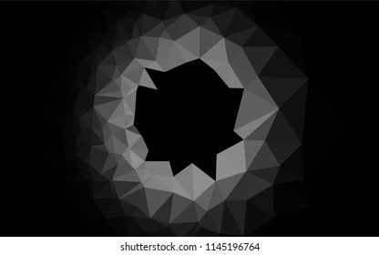 Light Silver, Gray vector low poly cover. Shining colored illustration in a Brand new style. Brand new design for your business.