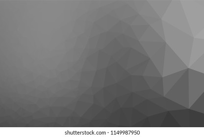 Light Silver, Gray vector low poly texture. Geometric illustration in Origami style with gradient.  The completely new template can be used for your brand book.