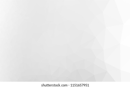 Light Silver, Gray vector low poly layout. A completely new color illustration in a vague style. The polygonal design can be used for your web site.