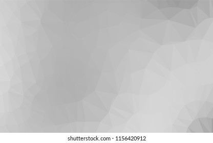 Light Silver, Gray vector low poly cover. A sample with polygonal shapes. A completely new template for your business design.
